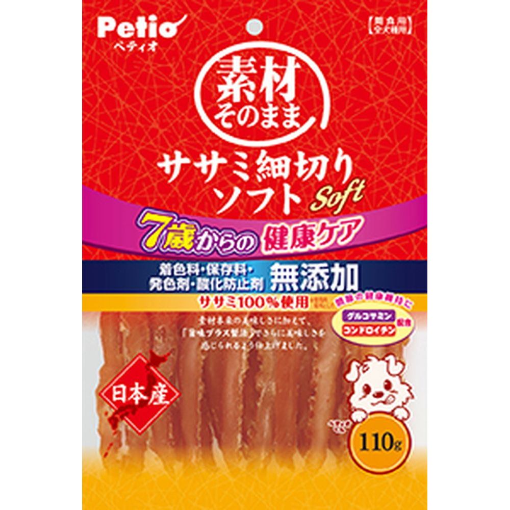 Petio Natural Chicken Breast Strips Soft Health Care for 7 Years and Up 110g