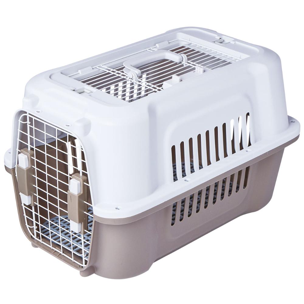 Pet Carrier 2-Door Tough House Carrier Ivory Size M