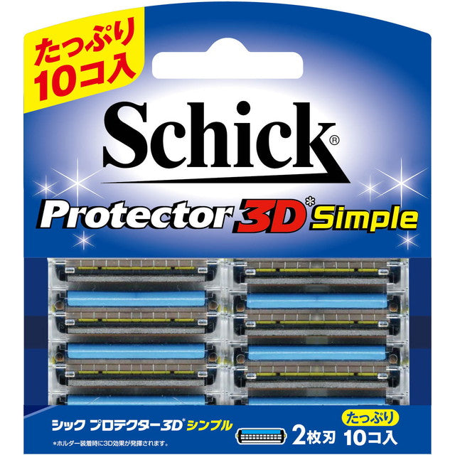 Schick Protector 3D Simple Replacement Blades 10 Pieces
