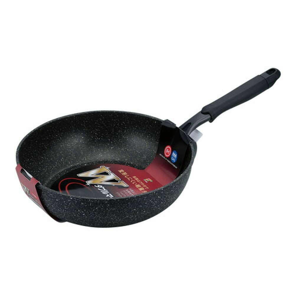 Wahei Freiz W Marble α IH Stir Fry Pan 28cm Black