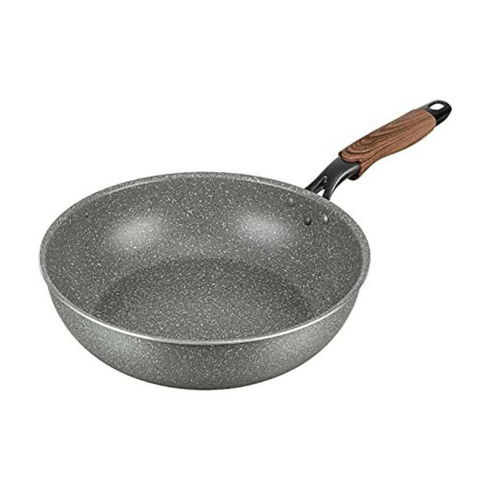 Wahei Freiz Easy Long IH Stir Fry Pan 28cm Black