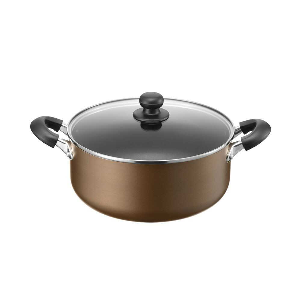 Wahei Freiz Spacious IH Compatible Double Handle Pot 26cm Brown