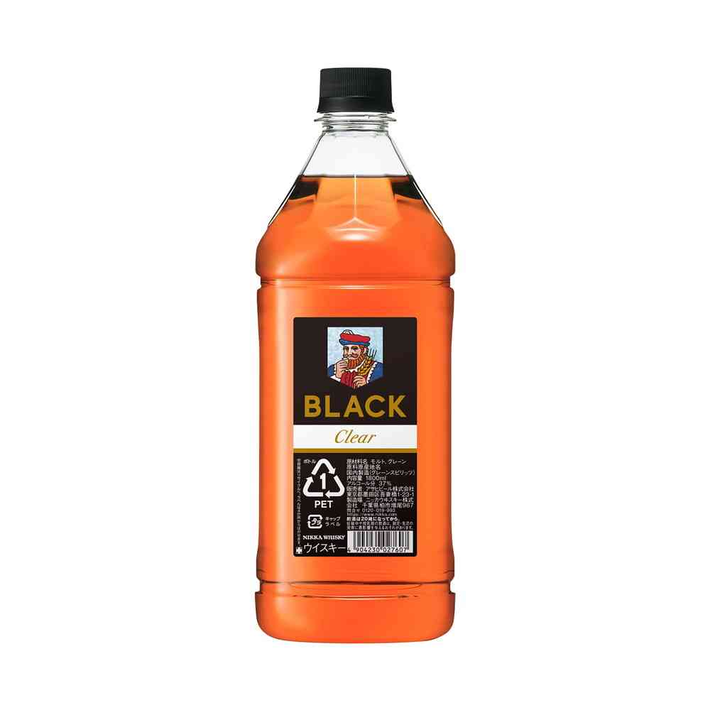 Asahi Black Nikka Clear PET Bottle 1800ml