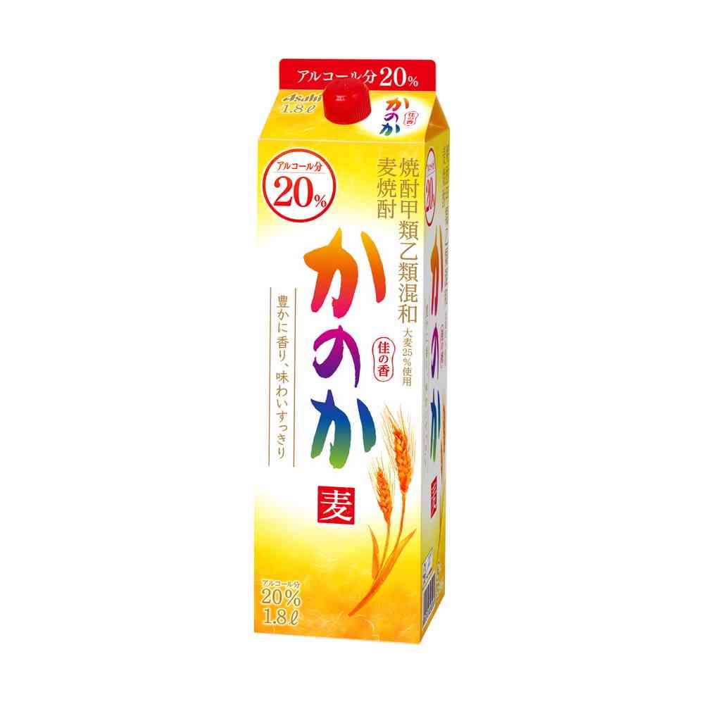 Asahi Kanoka Barley Shochu 20% Paper Pack 1800ml