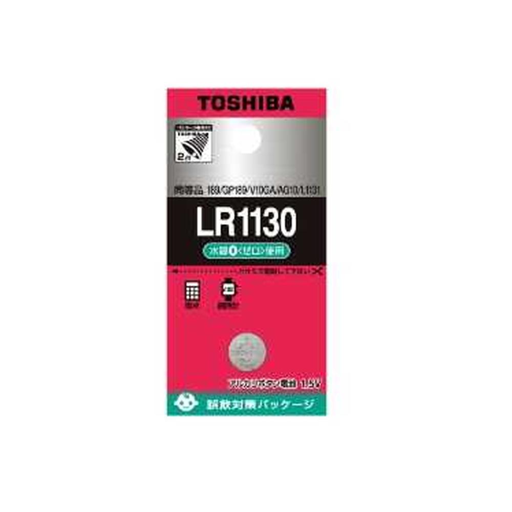 Toshiba Alkaline Button Battery 1.5V LR1130EC