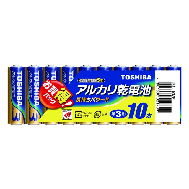 Toshiba Alkaline Battery Type AA 10-Pack