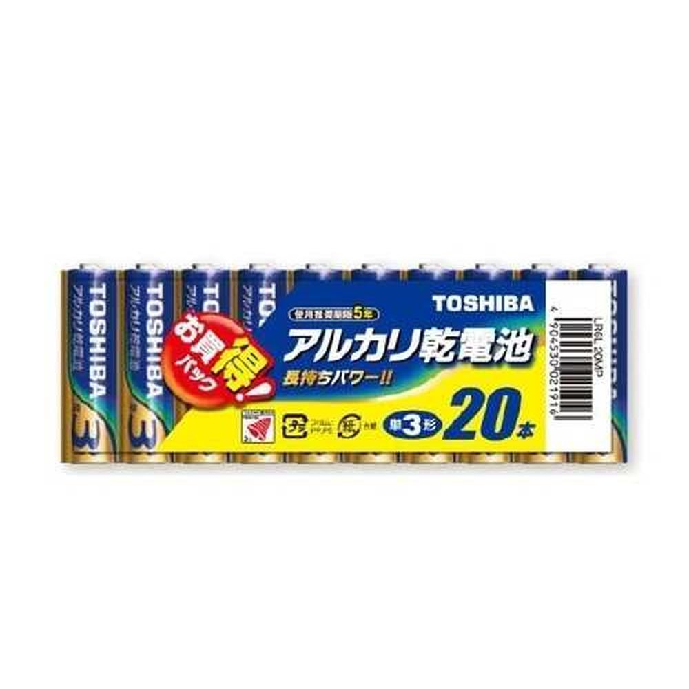 Toshiba Alkaline Batteries 1.5V AA LR6L 20MP