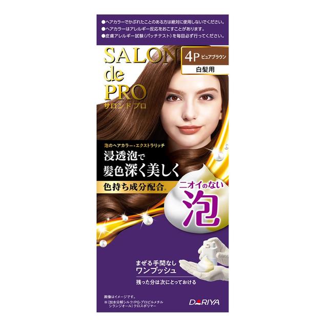 Dariya Salon de Pro Foam Hair Color Extra Rich 4P Pure Brown