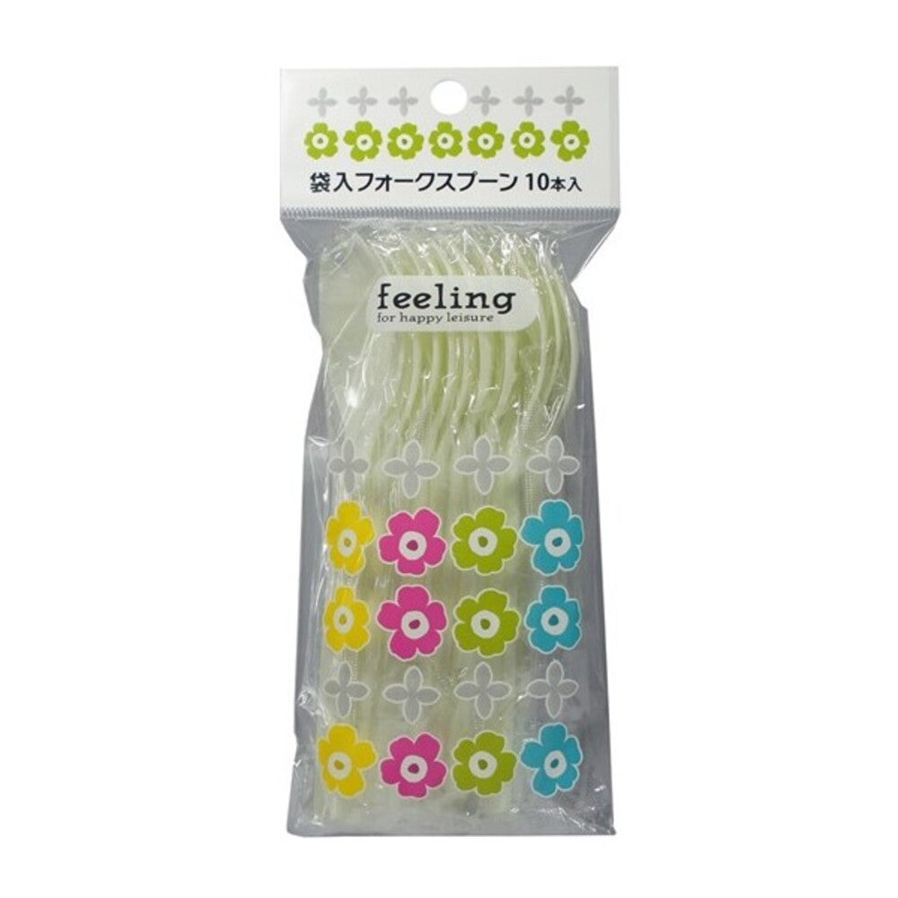 Yamato Bussan Feeling Packaged Forks and Spoons, 10 Pieces
