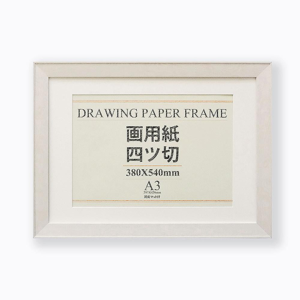 OA Frame Bunto Drawing Paper 4 Cuts White Wood