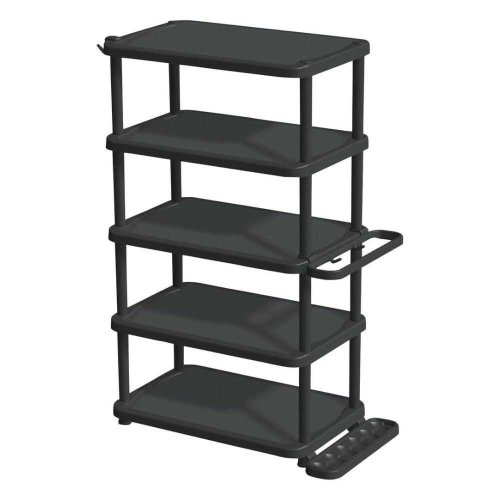 Tenma PRX Shoe Rack 5-Tier Wide Black