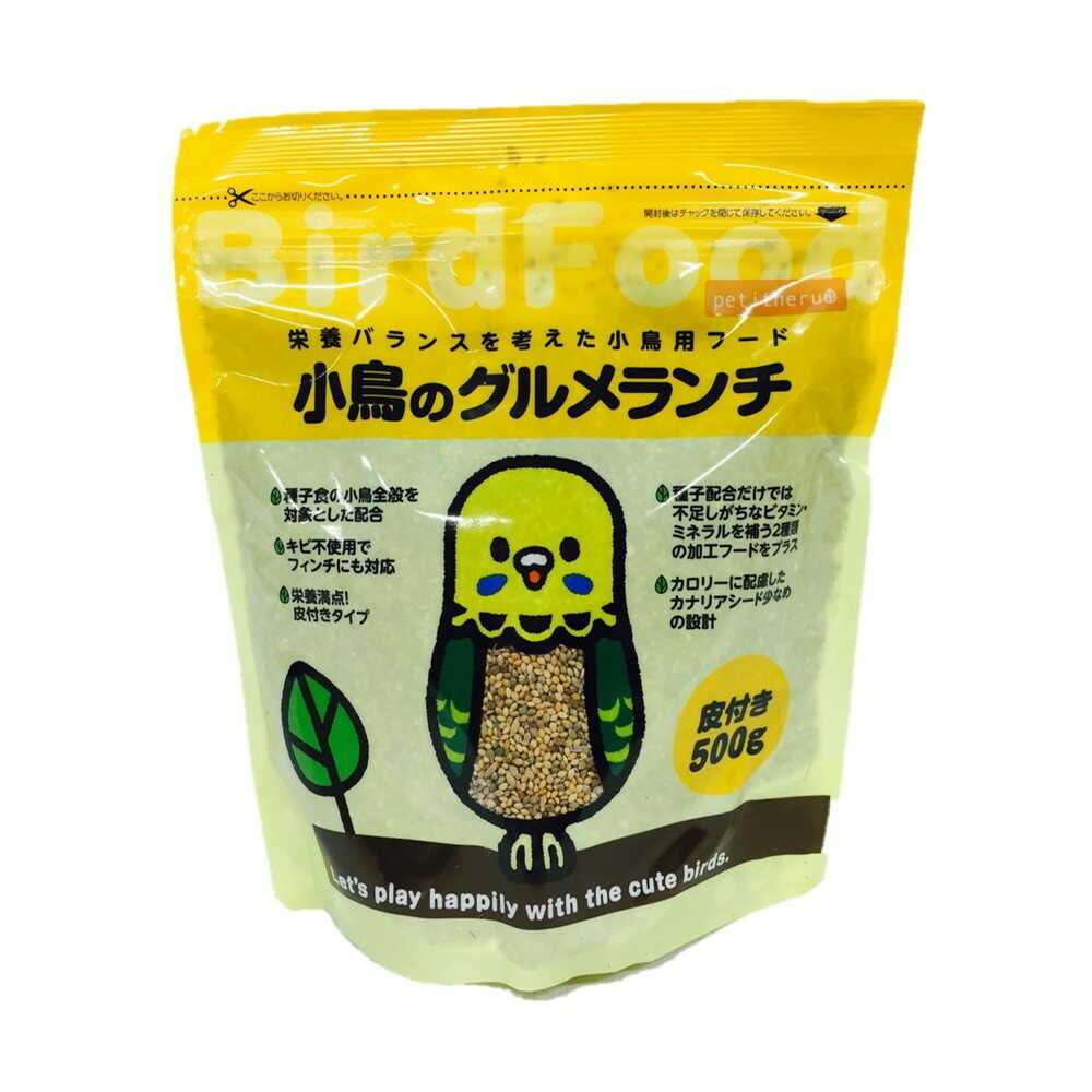 Pet Library Petitneru Gourmet Lunch for Small Birds with Skin 500g