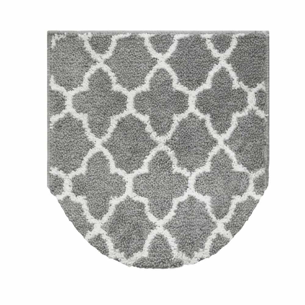 Okato Moroccan Universal Toilet Lid Cover Gray