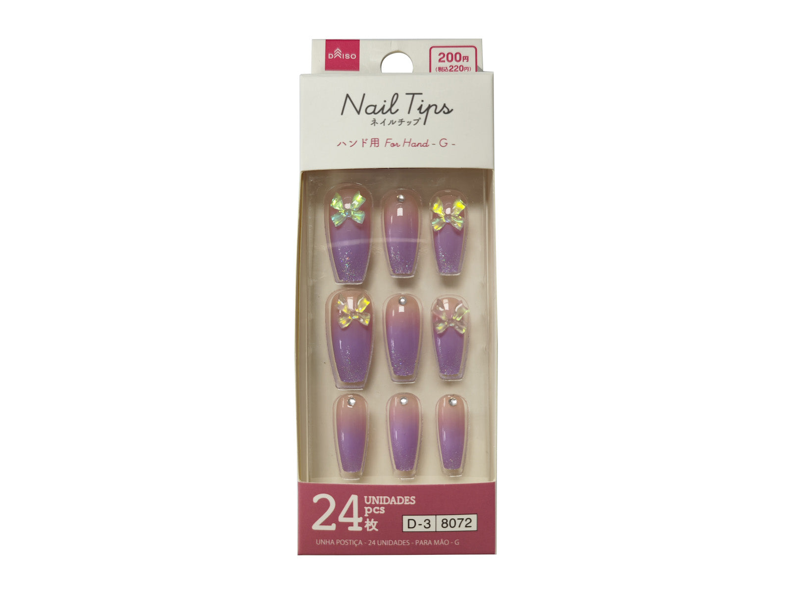 Nail Tips (24 Pieces, Hand Use, G)