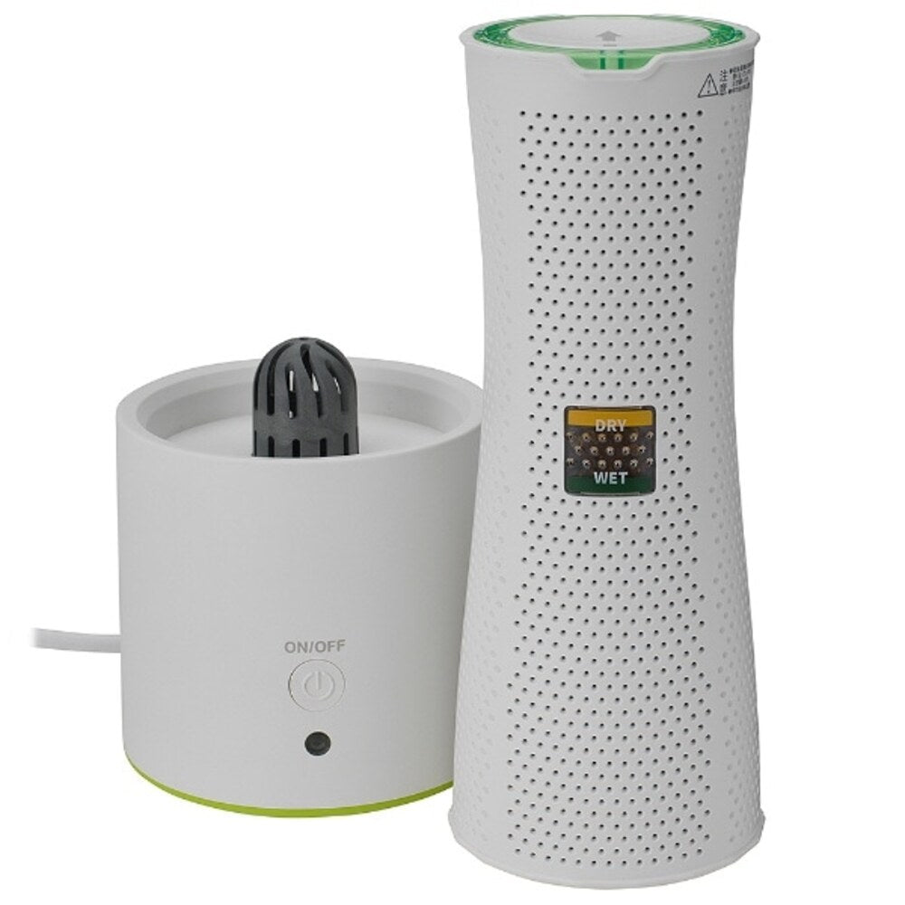 CCP Cordless Mini Dehumidifier Dry Boss Dehumidification Odor Removal Reusable Eco White ZJ-MF70-GR