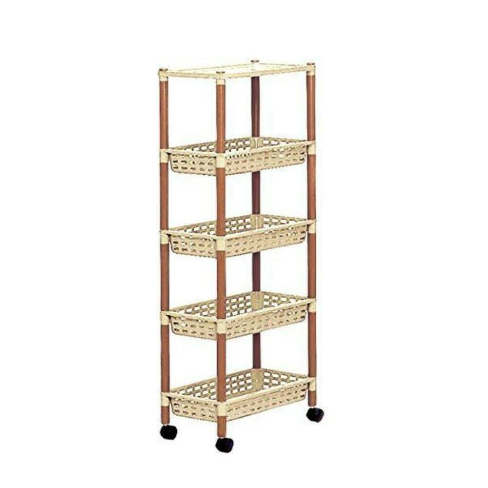 Izumi Kasei Long Rack 5-Tier Beige