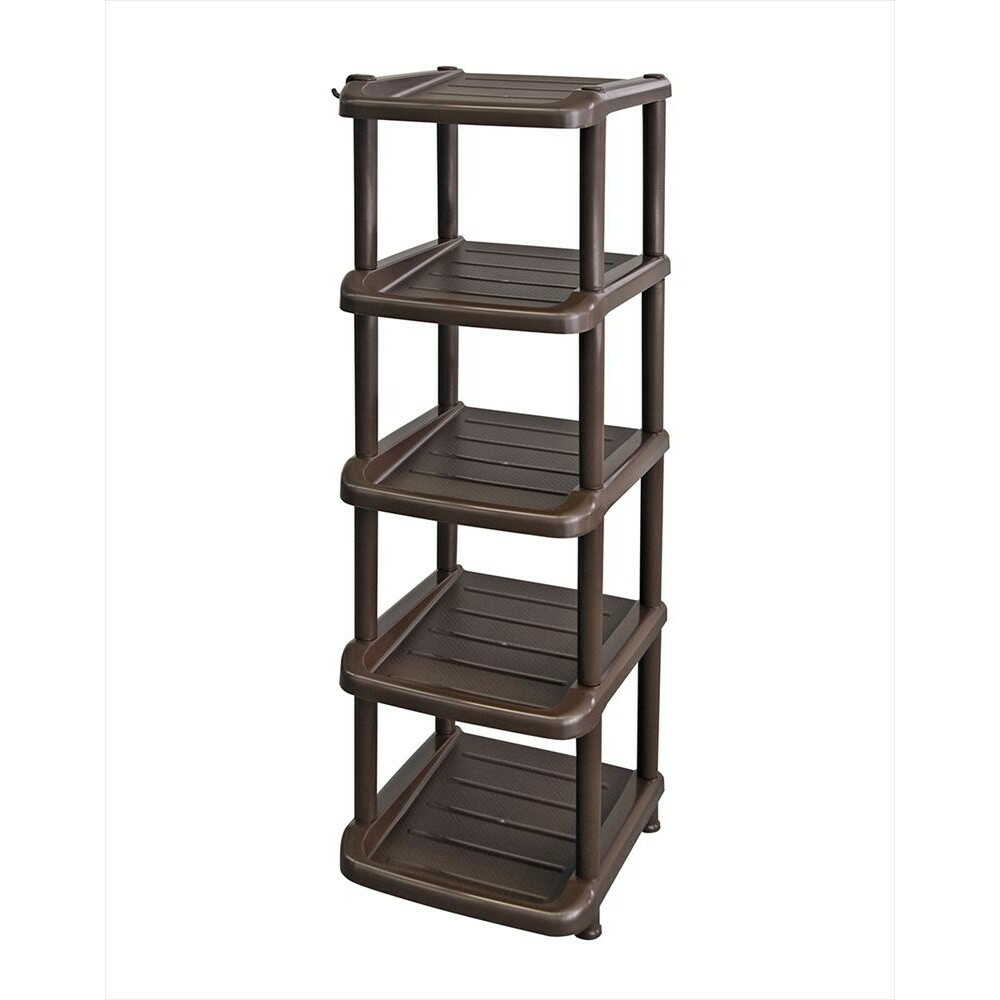Izumi Kasei K-Shoe Rack 5-Tier Single Brown