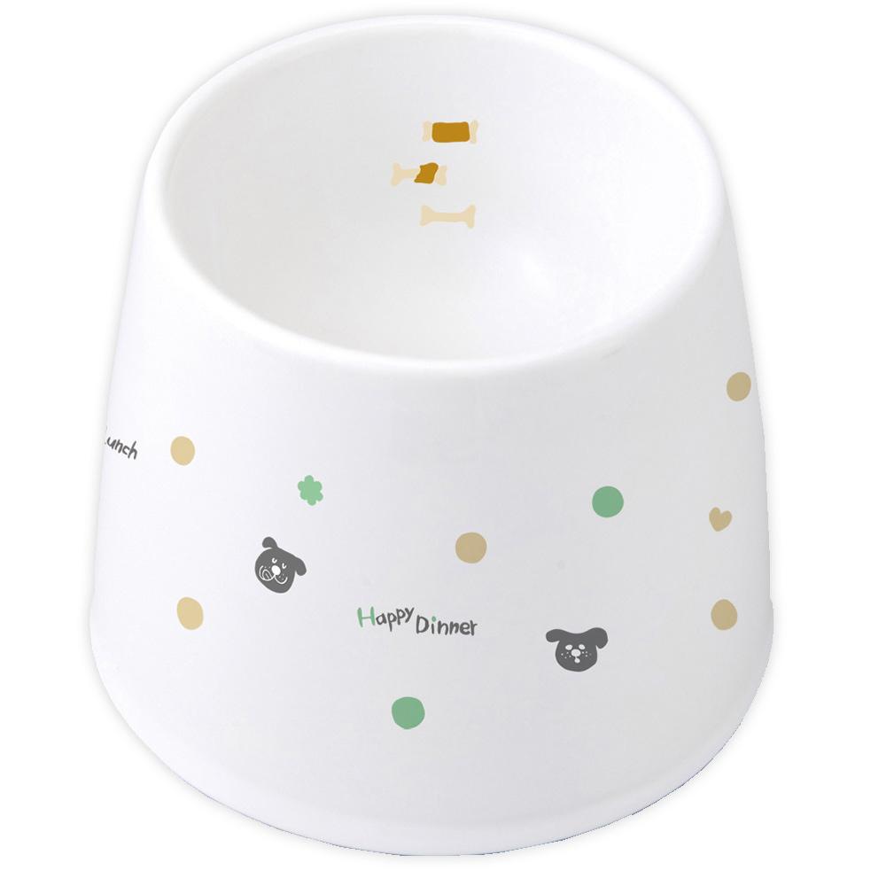 Easy-to-Eat Ceramic Dog Bowl M