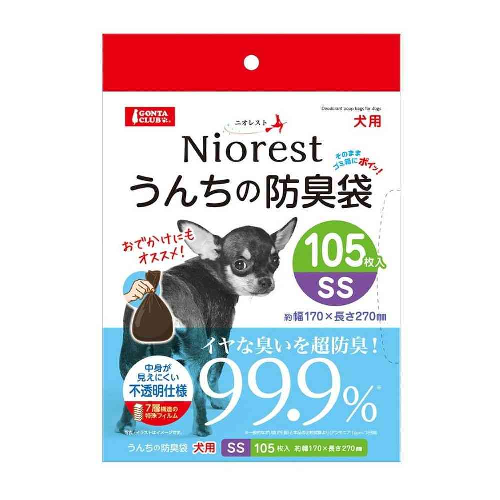 Marukan NioRest Odor-Blocking Bags SS for Dogs 105 Sheets
