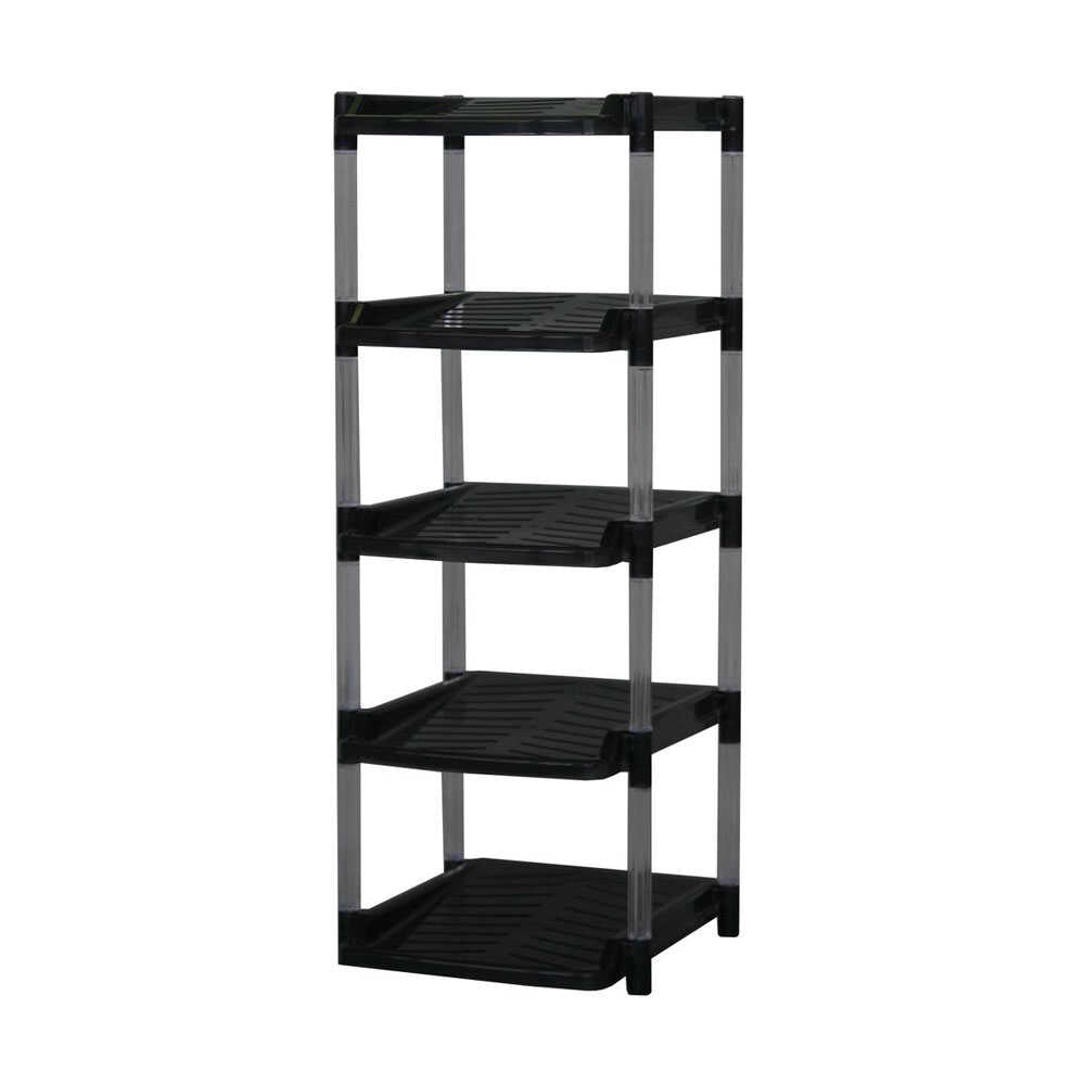 Heiwa Kogyo Crystal Shoe Rack 5-Tier Gray
