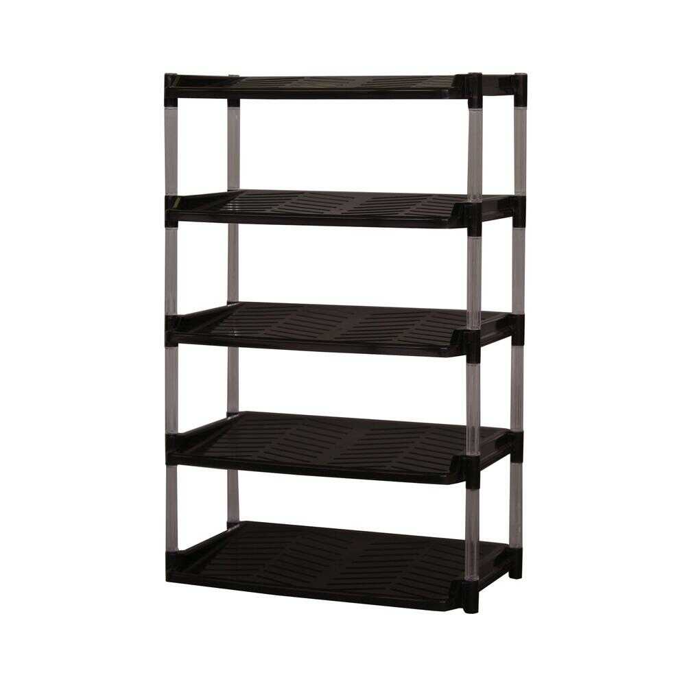 Heiwa Industry Wide Crystal Shoe Rack 5-Tier