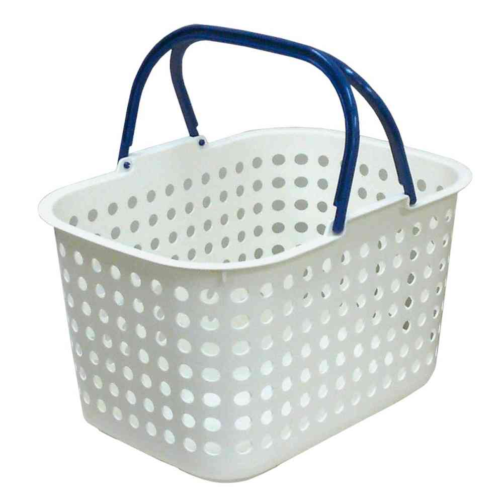 Heiwa Kogyo Dot Basket Shallow White