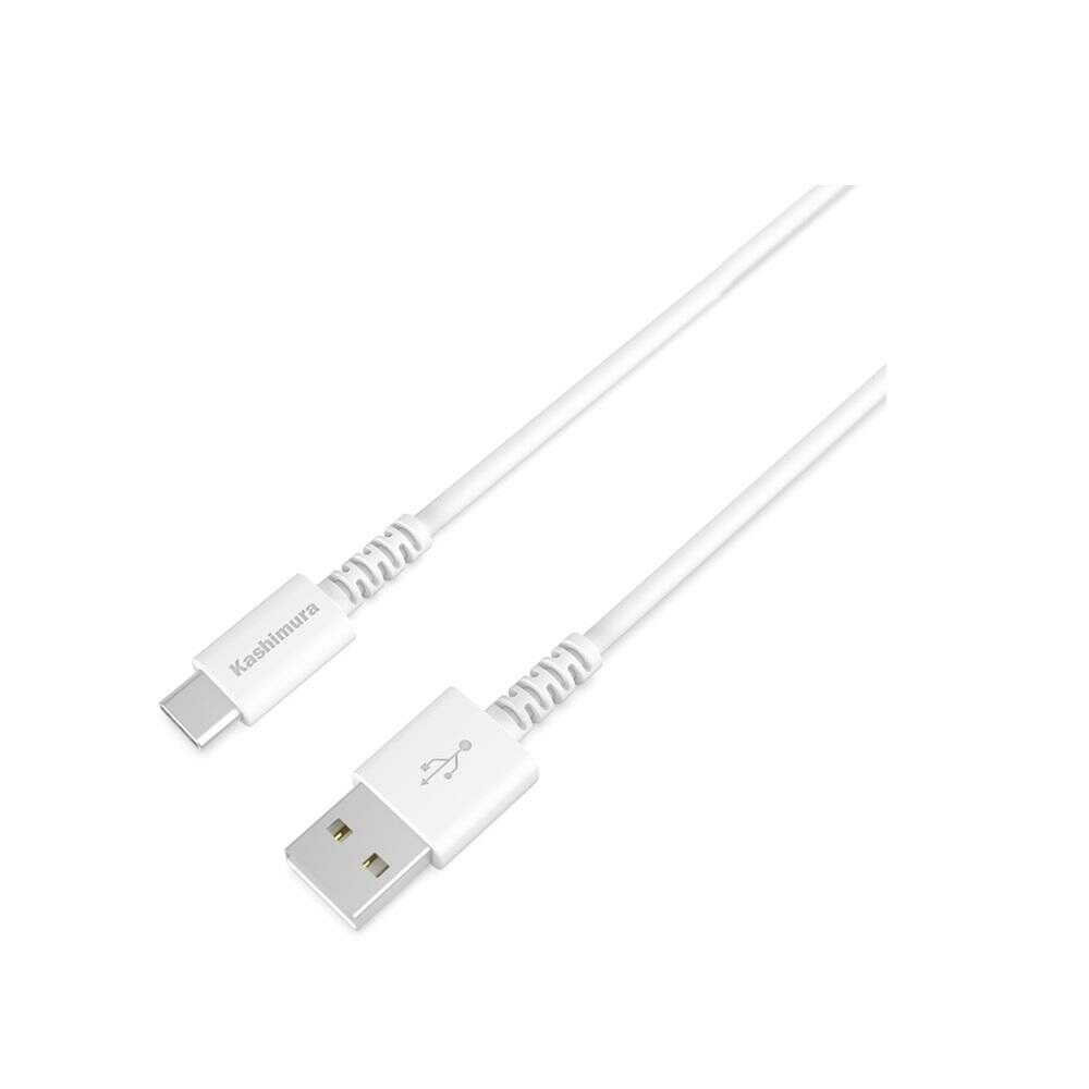 Kashimura USB Charging & Sync Cable 1.2m A-C WH AJ-640 (1 piece)