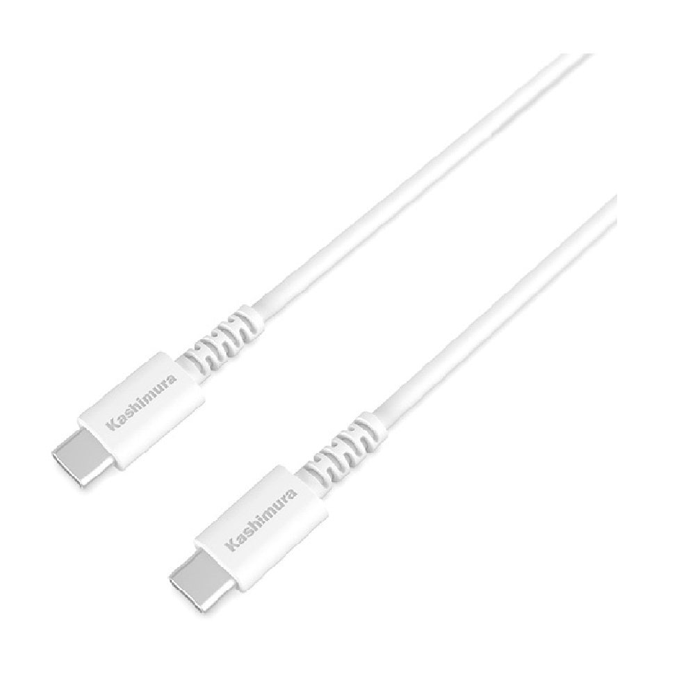 Kashimura USB Charging & Sync C-C Cable 2m 100W WH AJ647