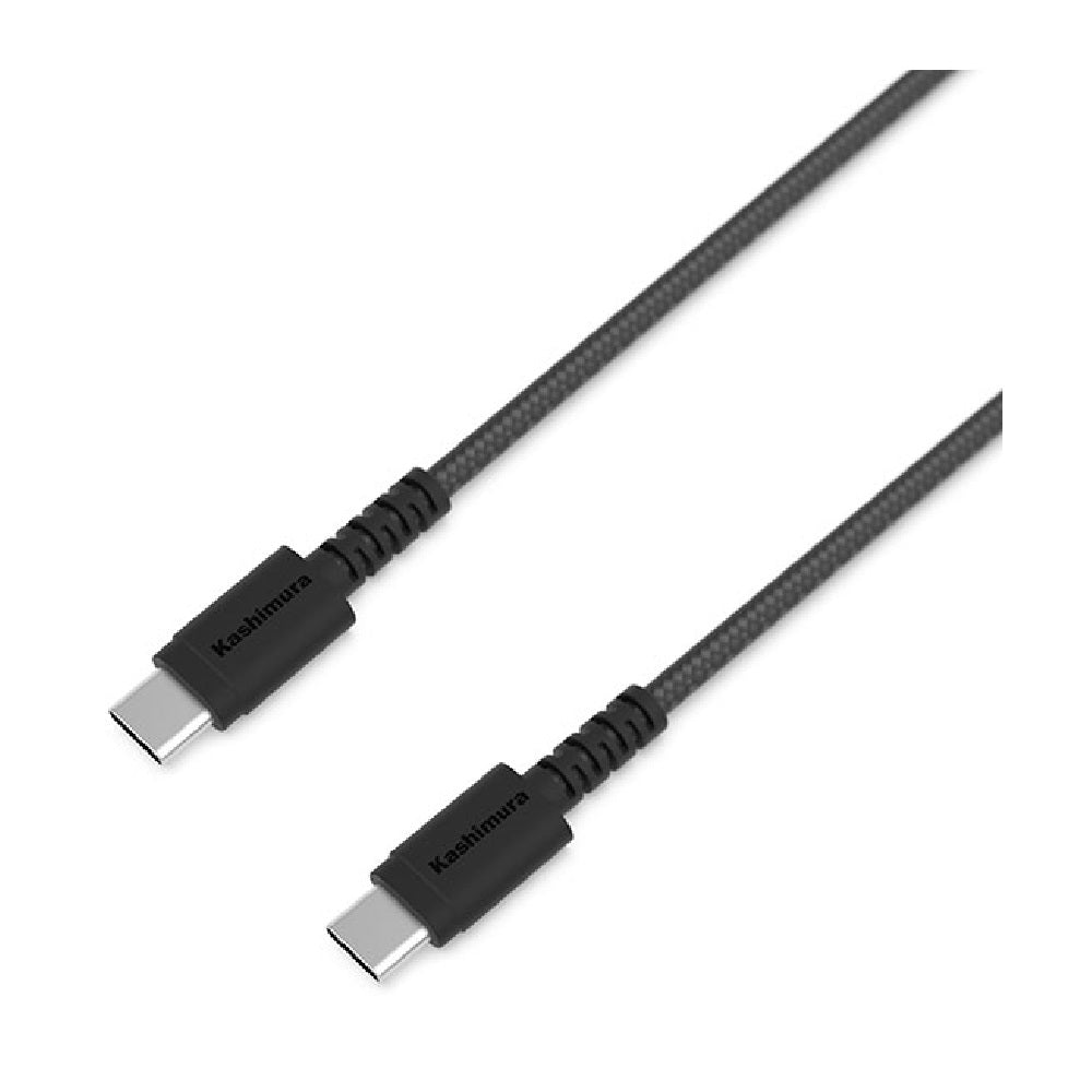 Kashimura USB Charging & Sync C-C Cable 2m STRONG BK AJ664