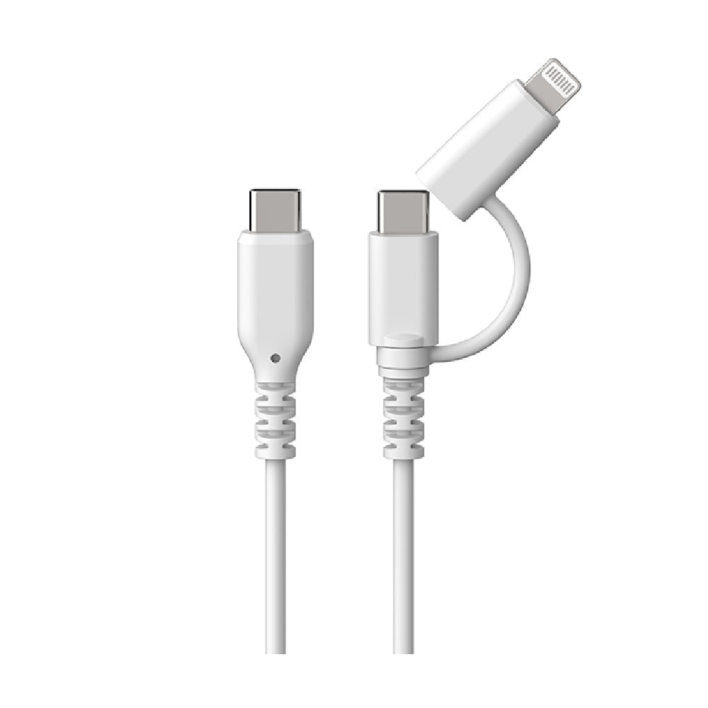 Kashimura LN Conversion Connector C-C Cable 1.2m WH AJ676