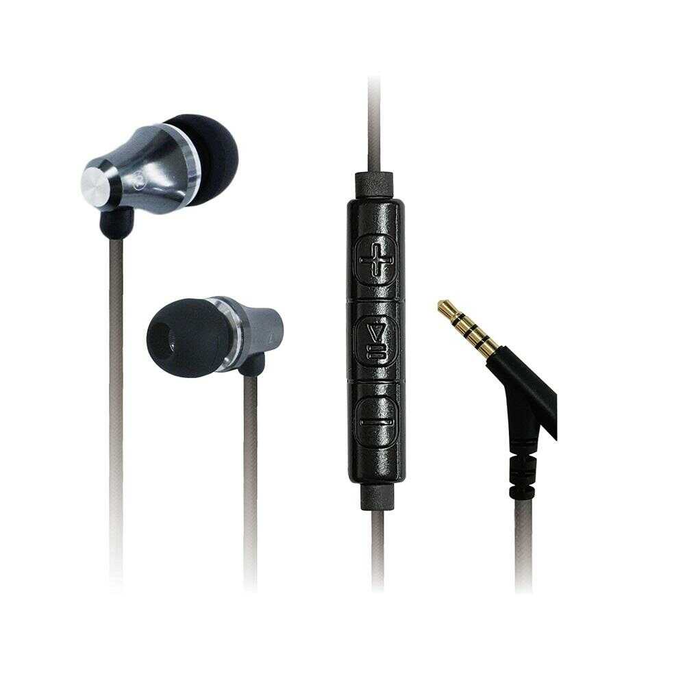 Kashimura Durable Earphones with Remote Mic BK AE-224 (1 piece)