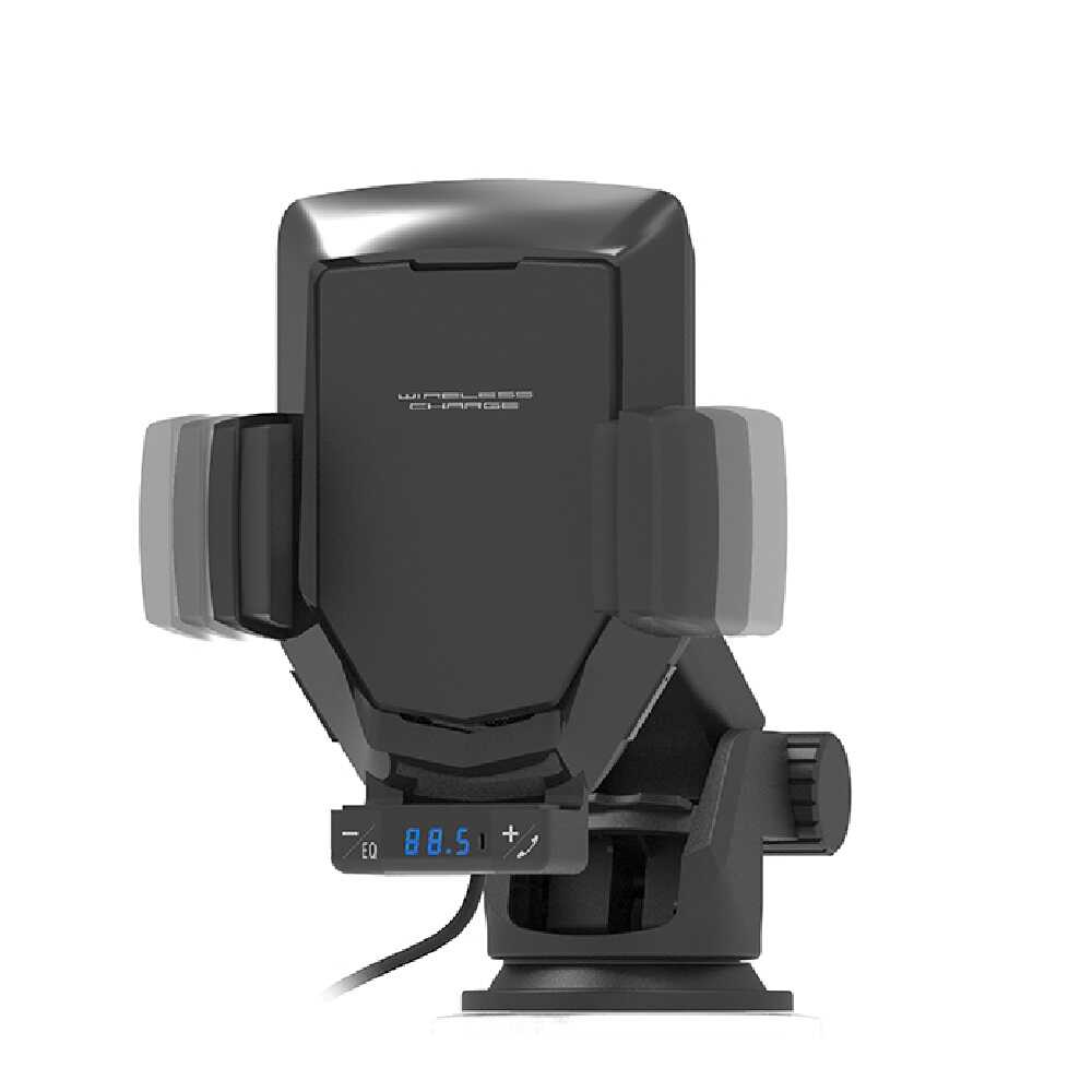 Kashimura Automatic Opening Wireless Charging Holder with FM Transmitter KW48
