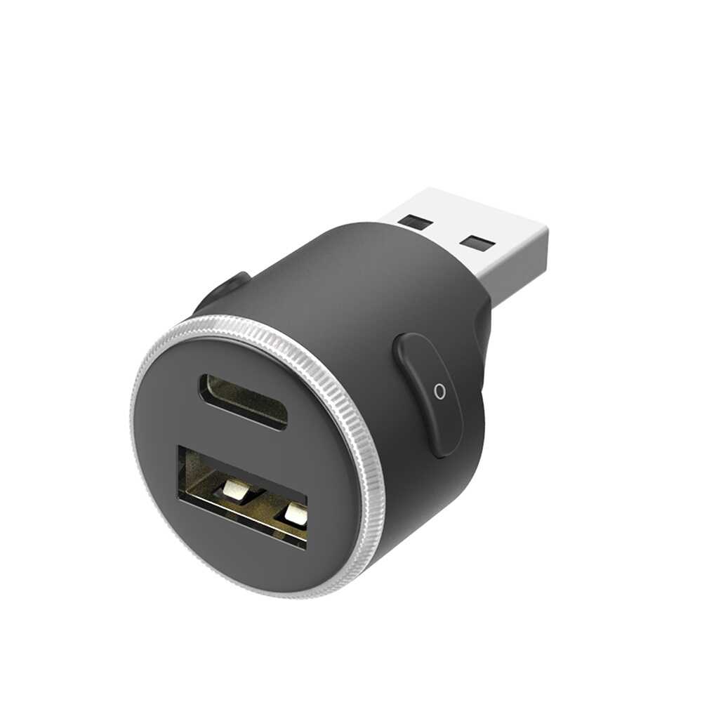 Kashimura Illuminated USB Expansion USB-A + C DC061