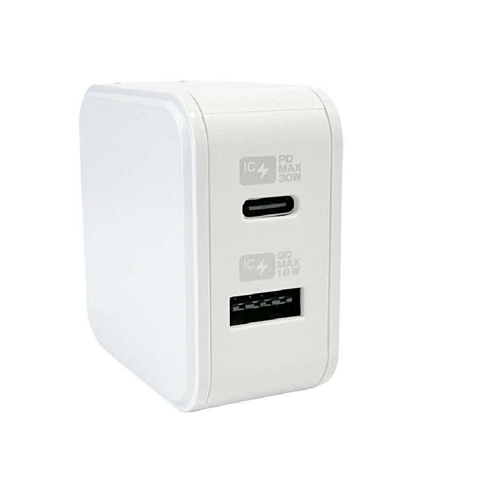Kashimura AC USB A+C PD30W Auto-Identifying Reversible AC-048 (1 piece)