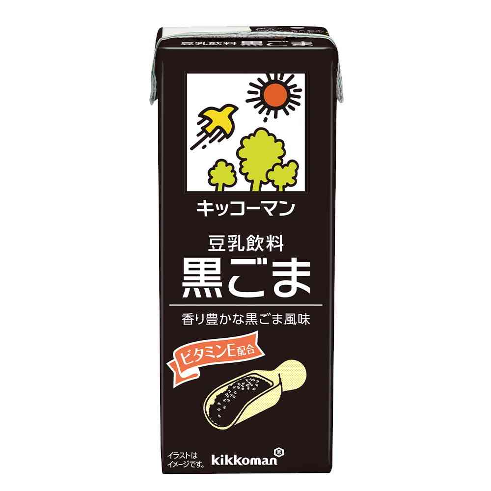 Kikkoman Soy Milk Drink Black Sesame 200ml