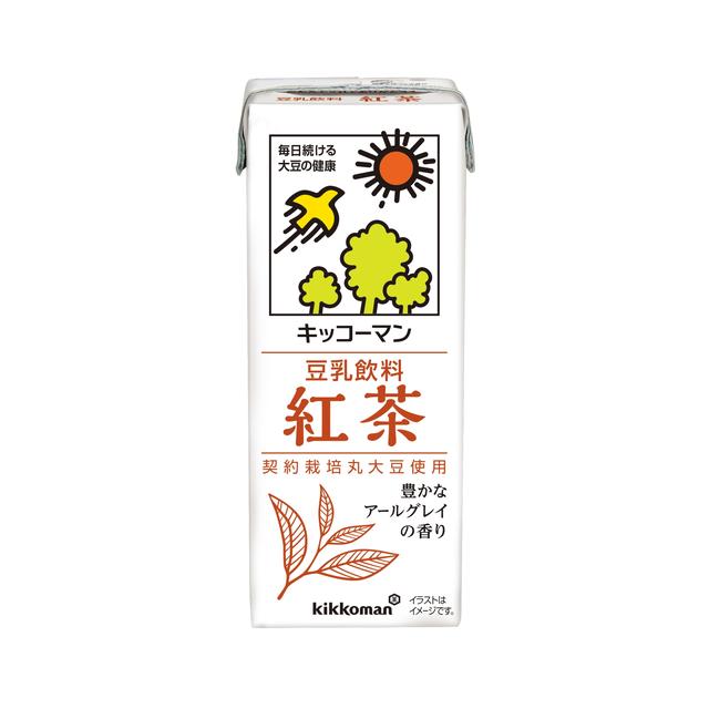 Kikkoman Soy Milk Drink Black Tea 200ml