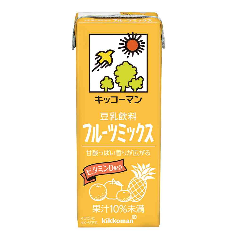 Kikkoman Soy Milk Drink Fruit Mix 200ml