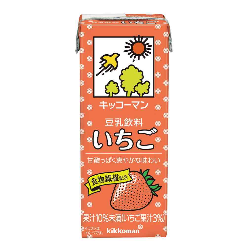 Kikkoman Soy Milk Drink Strawberry 200ml