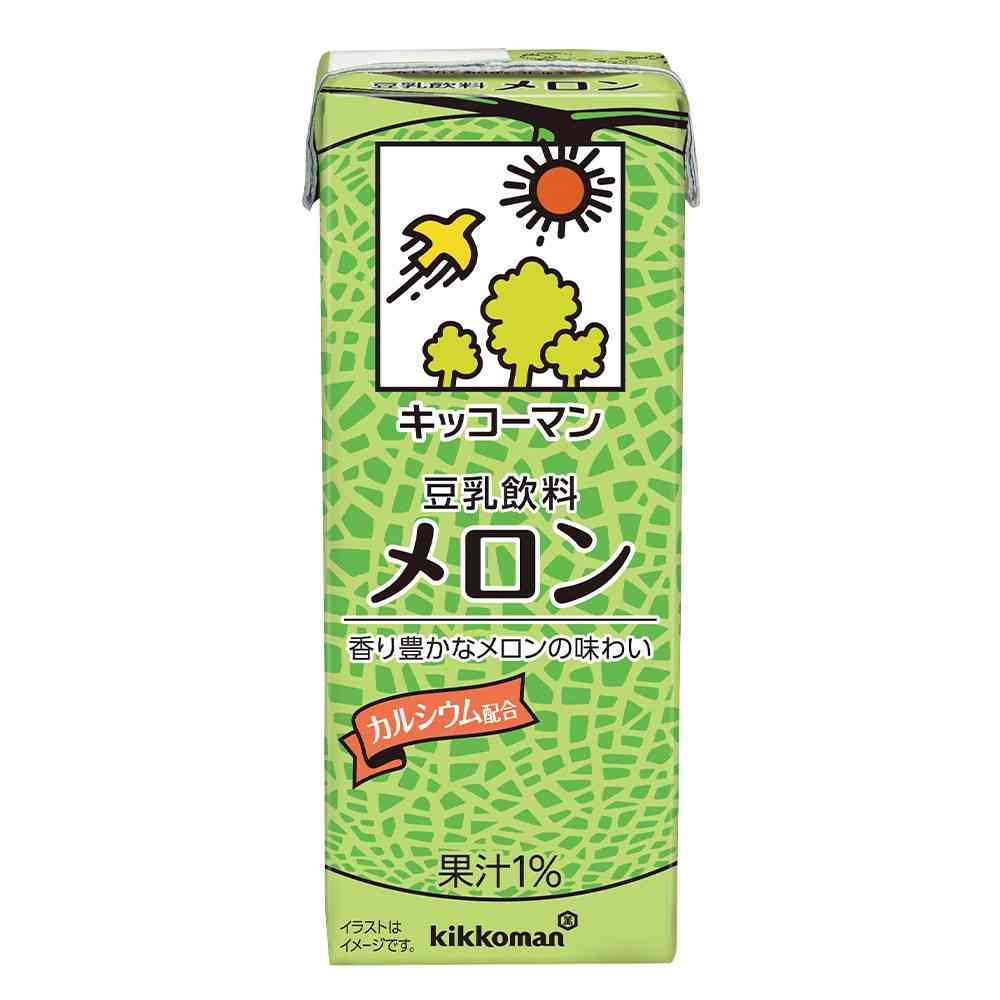 Kikkoman Soy Milk Drink Melon 200ml