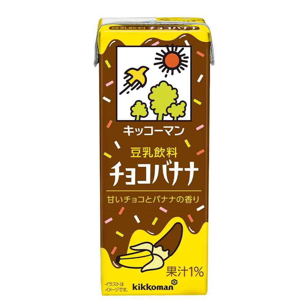 Kikkoman Soy Milk Drink Chocolate Banana 200ml