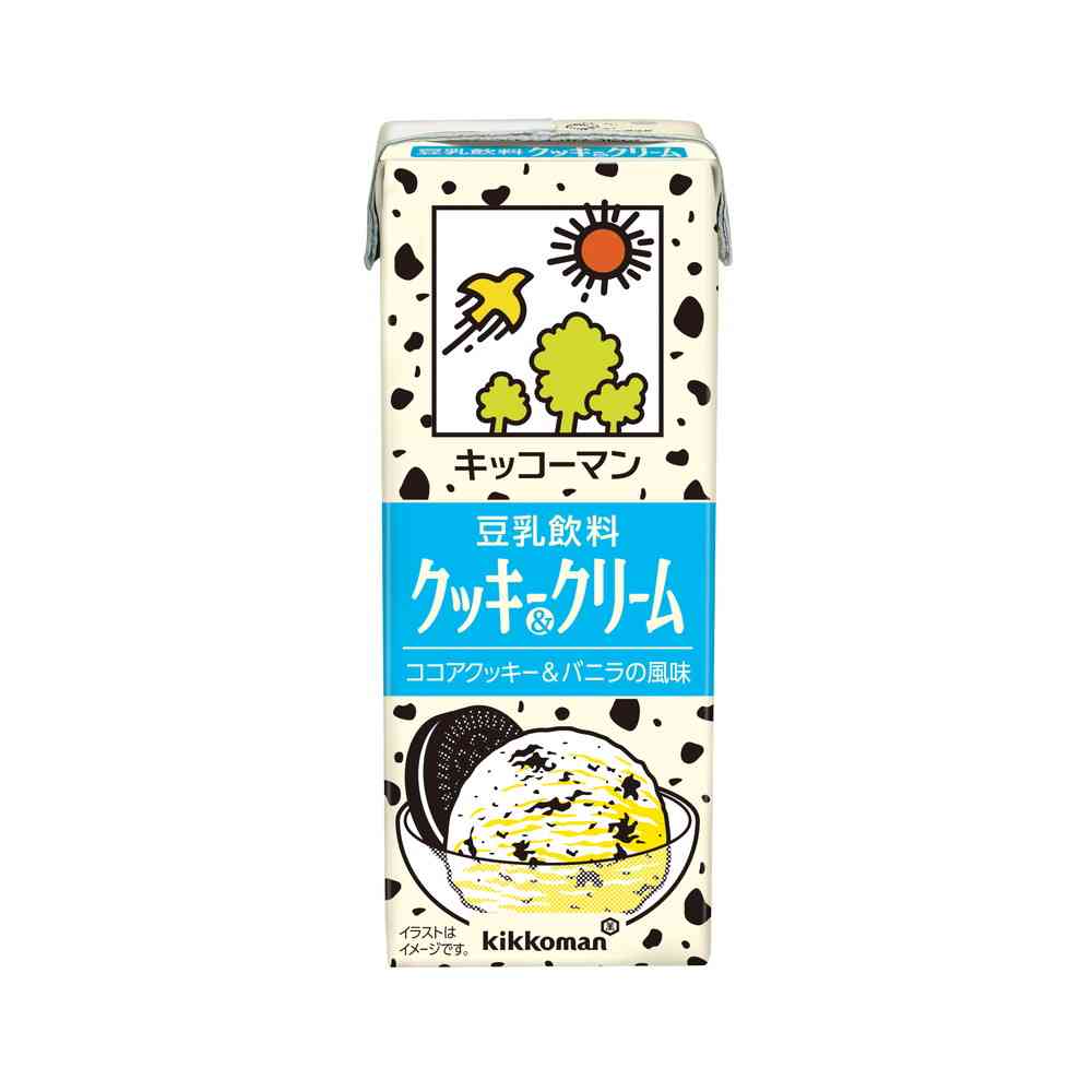 Kikkoman Soy Milk Drink Cookies & Cream 200ml
