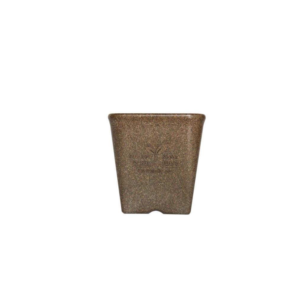 welzo Momikku Square Pot Brown 12