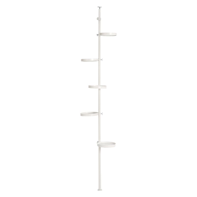 Tension Rod & Parts 6-Piece Set (Round) KTR-3116-WH