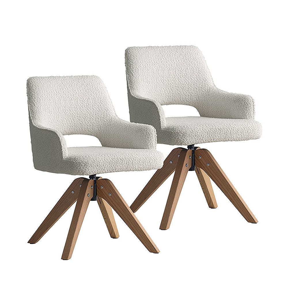 Rotating Dining Chair Oria Set of 2 CH-C5686-2 White