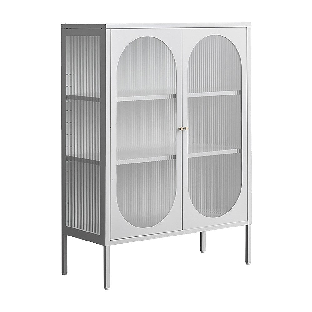 Glass Cabinet Moon CBN-1100 White