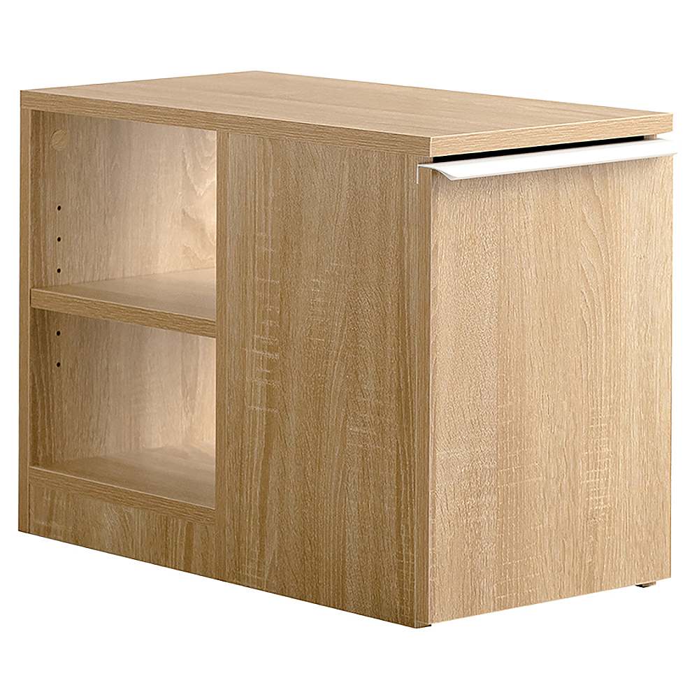 Side Table with Trash Bin NotT DB-3065 Natural