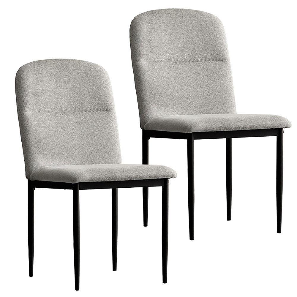 Dining Chair Panola Set of 2 CH-N5787-2 Light Gray