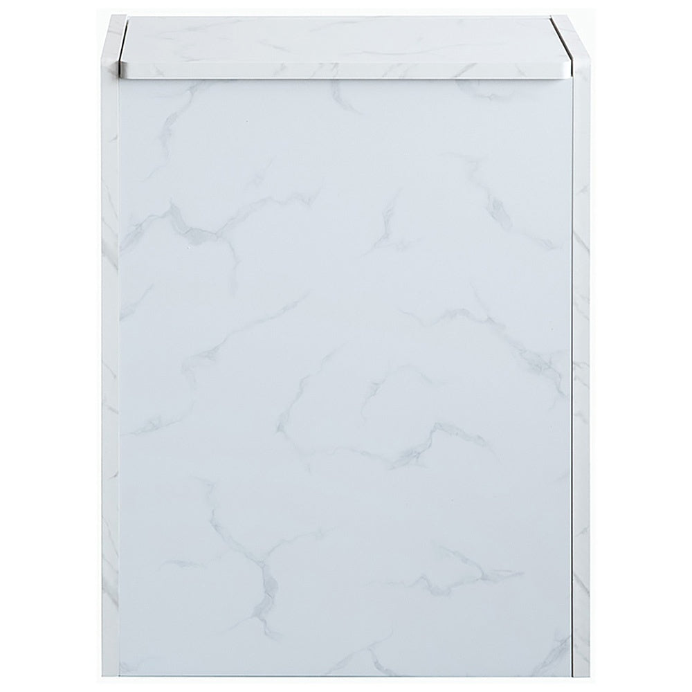 Wooden Kitchen Pail Chere DB-650R Marble Pattern White