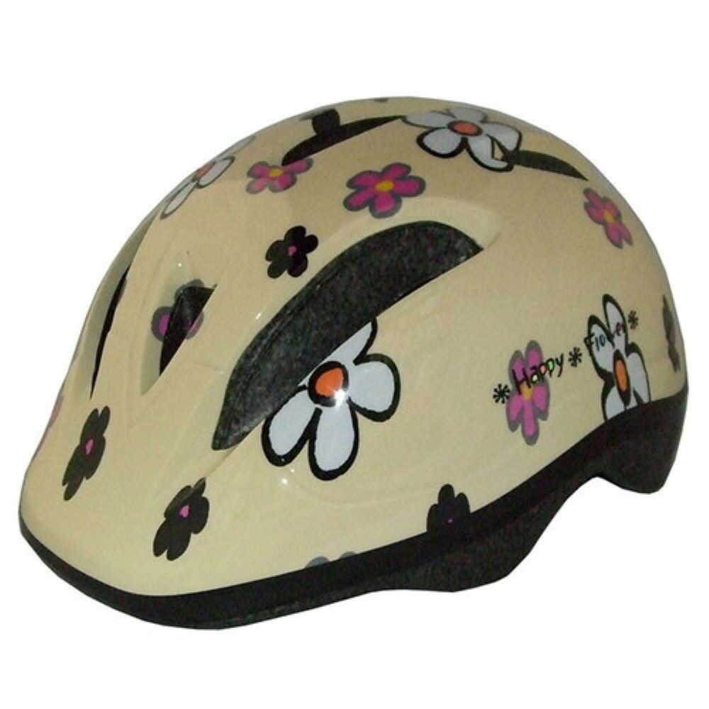 Ishino Shokai CH2 Kids Helmet Flower / Ivory CH2HF