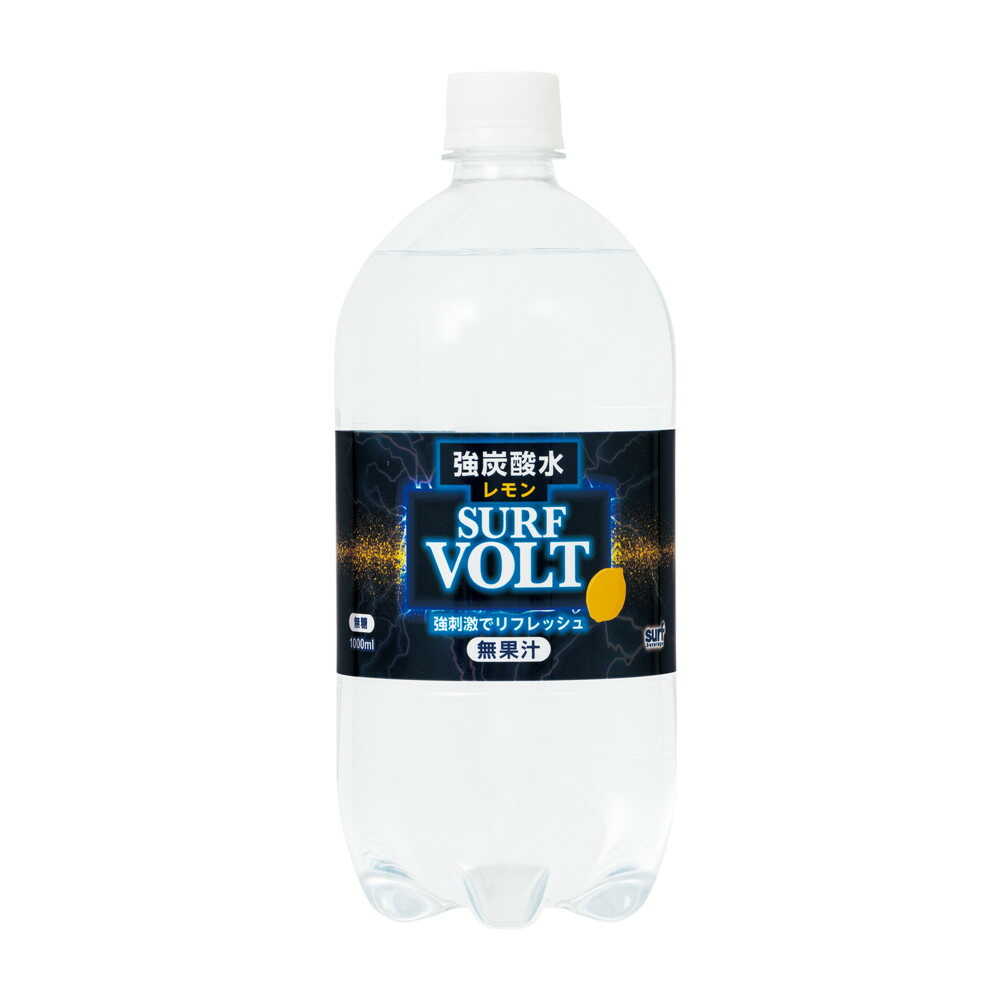 Surf VOLT Strong Carbonated Water Lemon 1L